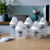 Tommee Tippee 1st Bottle Solution, Baby Bottle Gift Set | Anti-Colic, Breast-like Nipples, Travel Lids