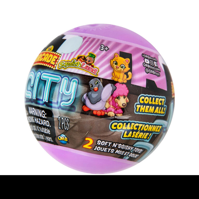 Orb Arcade Squish City Collection - Colours and styles may vary