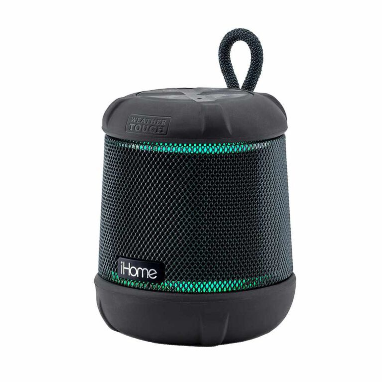 iHome Waterproof Shockproof BT Speaker w/Accent Lighting Black Toys R
