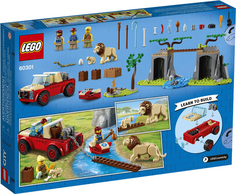 LEGO City Wildlife Le tout-terrain de sauvetage d'animaux 60301 (157 pièces)