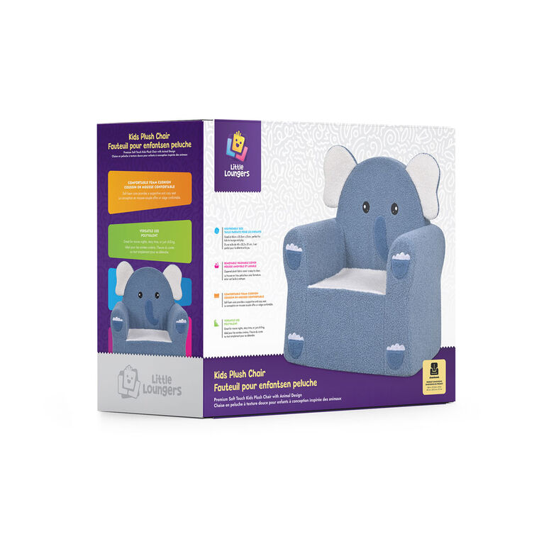 Little Loungers Kids Plush Chair - Elephant