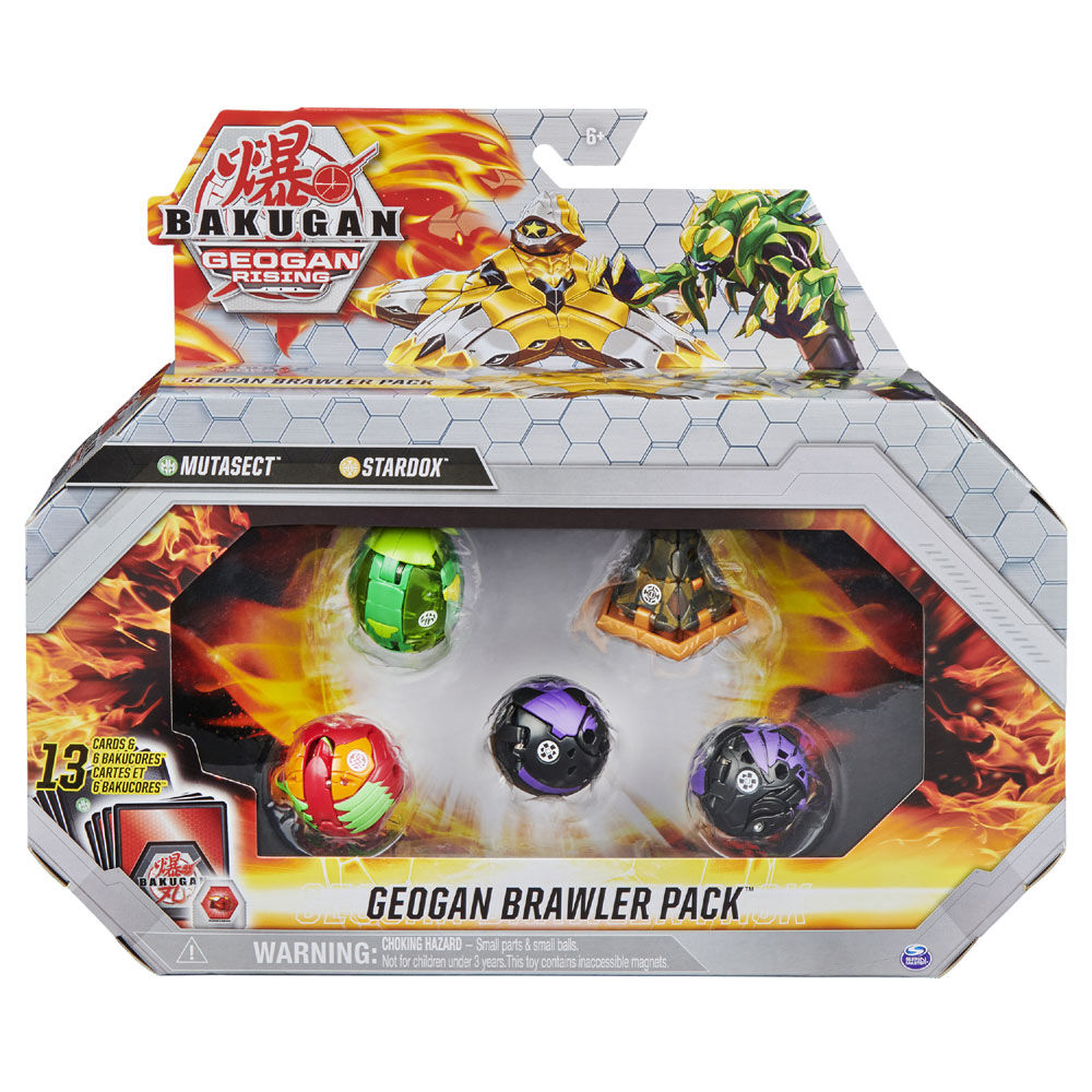 Bakugan Geogan Brawler 5 Pack Exclusive Mutasect and Stardox