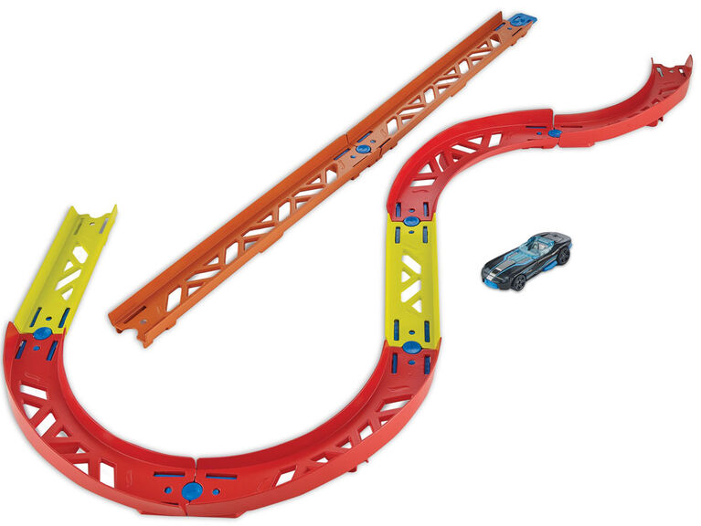 Ensemble Piste sinueuse haut de gamme Track Builder Hot Wheels