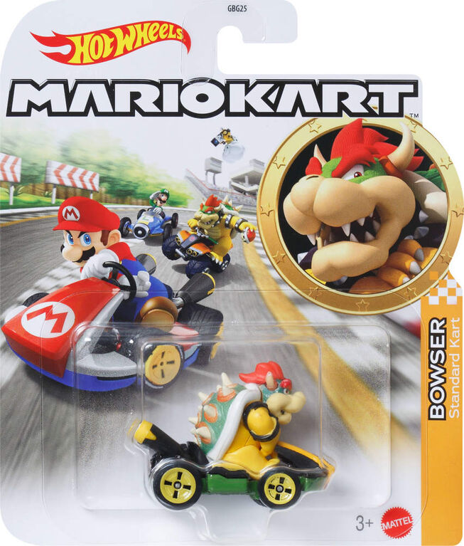 Hot Wheels Mariokart Bowser and Standard Kart