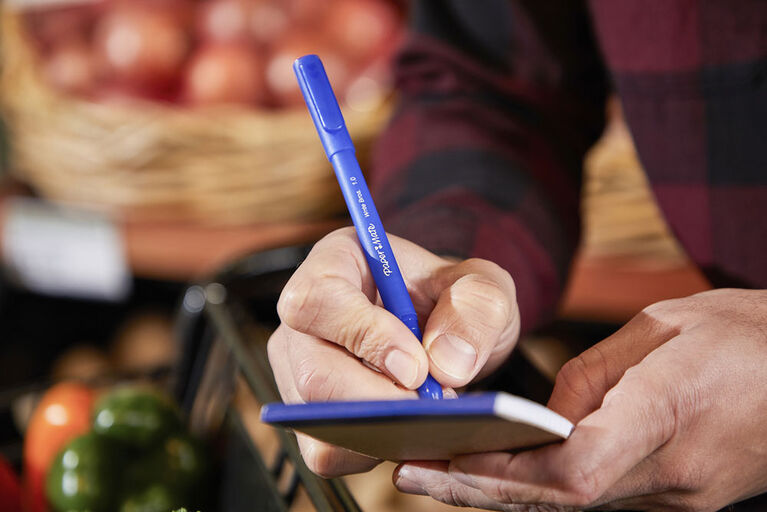 Stylo-bille Paper Mate Write Bros., stylos à encre bleue, pointe moyenne (1,0 mm), 10 unités