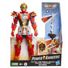 Power Rangers Dino Fury Spiral Strike Red Ranger 12-inch Scale Electronic Spinning and Light FX Action Figure Toy, Includes 2 Accessories