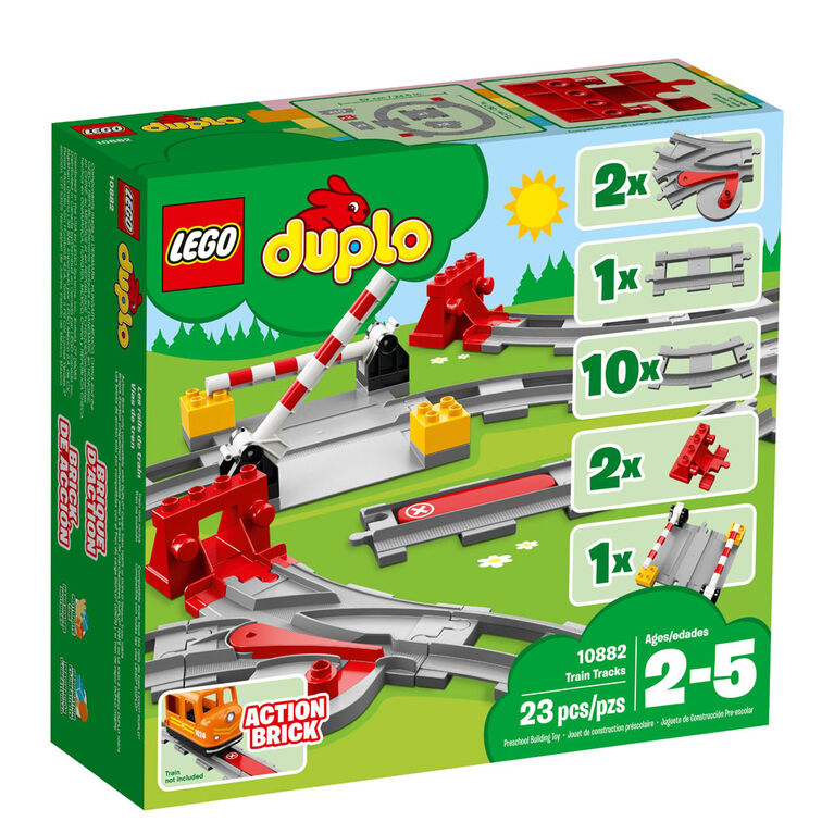 LEGO DUPLO Town Les rails du train 10882 (23 pièces)