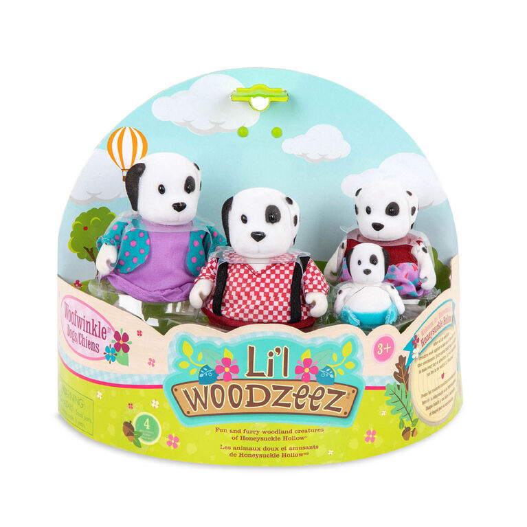 Woofwinkle Chiens, Li'l Woodzeez, Ensemble de petites figurines de chiens