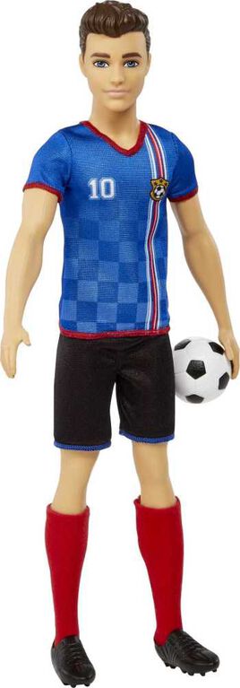 Barbie Soccer Doll, Blonde, #9 Uniform, Soccer Ball, Cleats, Socks