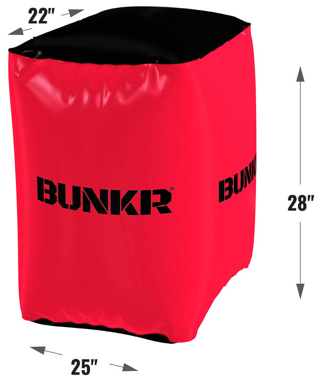 BUNKR Inflatable Red Crate for Blaster Battles