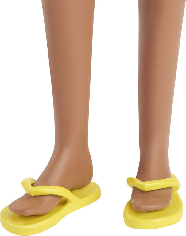 Barbie Loves the Ocean Beach-Themed Doll (11.5-inch Brunette), Made from Recycled Plastics