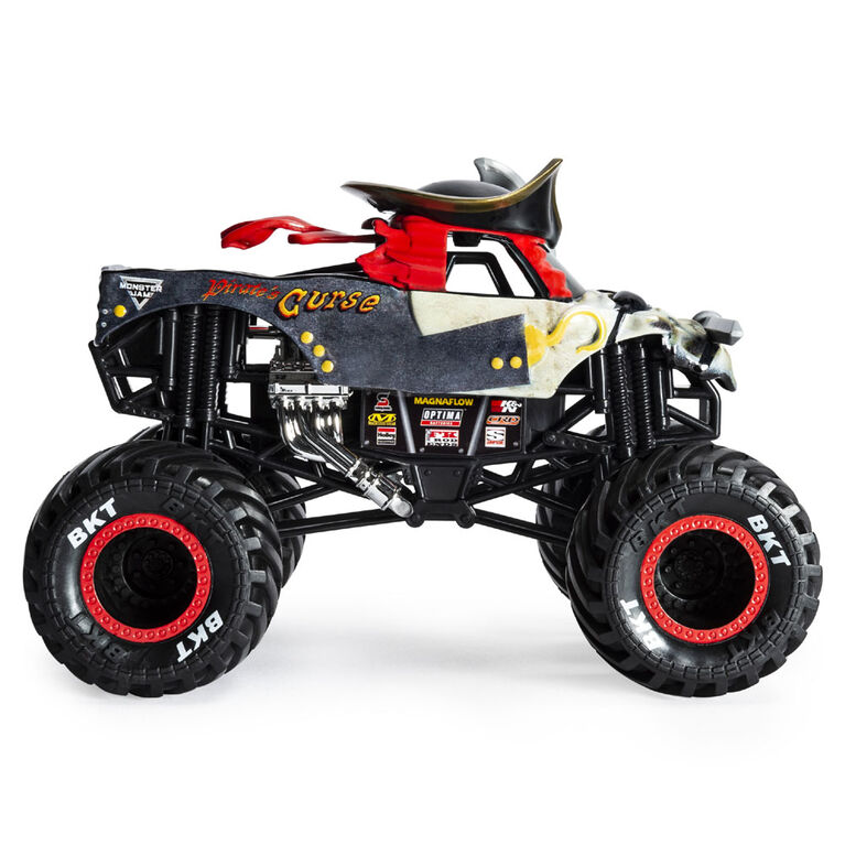 Monster Jam, Official Pirate's Curse Monster Truck, Die-Cast Vehicle, 1:24 Scale