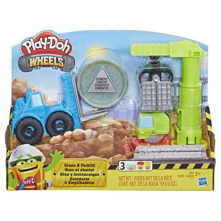Grue et chariot élévateur Play-Doh Wheels