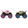Monster Jam, Official Monster Mutt Poodle vs. Monster Mutt Husky Color-Changing Die-Cast Monster Trucks, 1:64 Scale