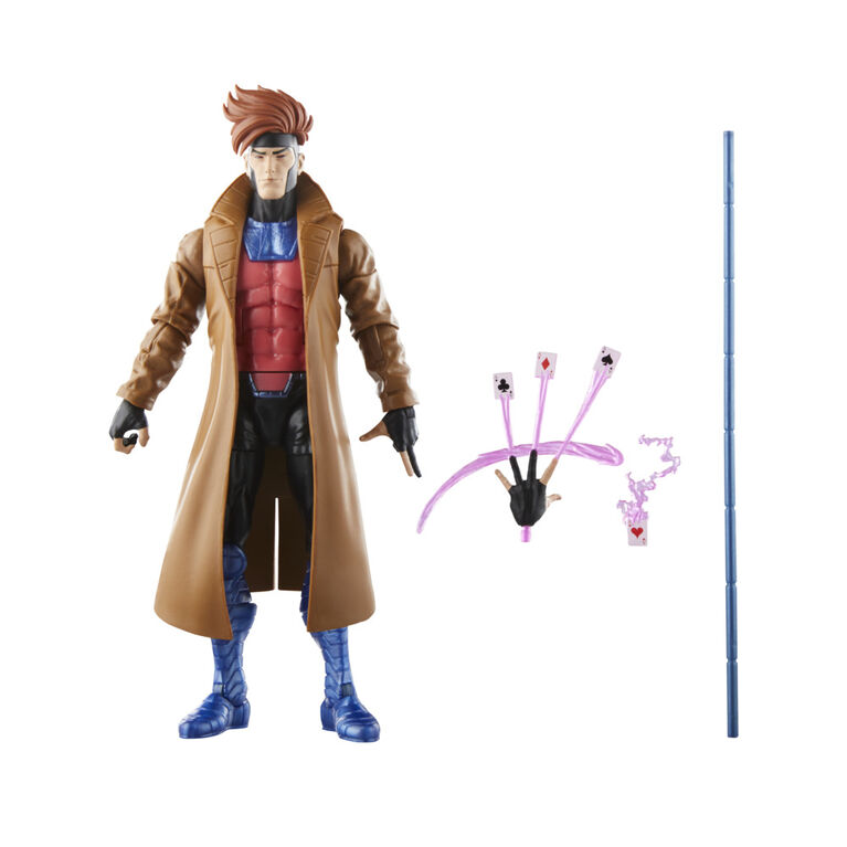 Hasbro Marvel Legends Series Gambit, X-Men '97 6 Inch Marvel Legends Action Figures