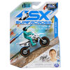 Supercross, Authentic Benny Bloss 1:24 Scale Die-Cast Motorcycle with Rider Figure