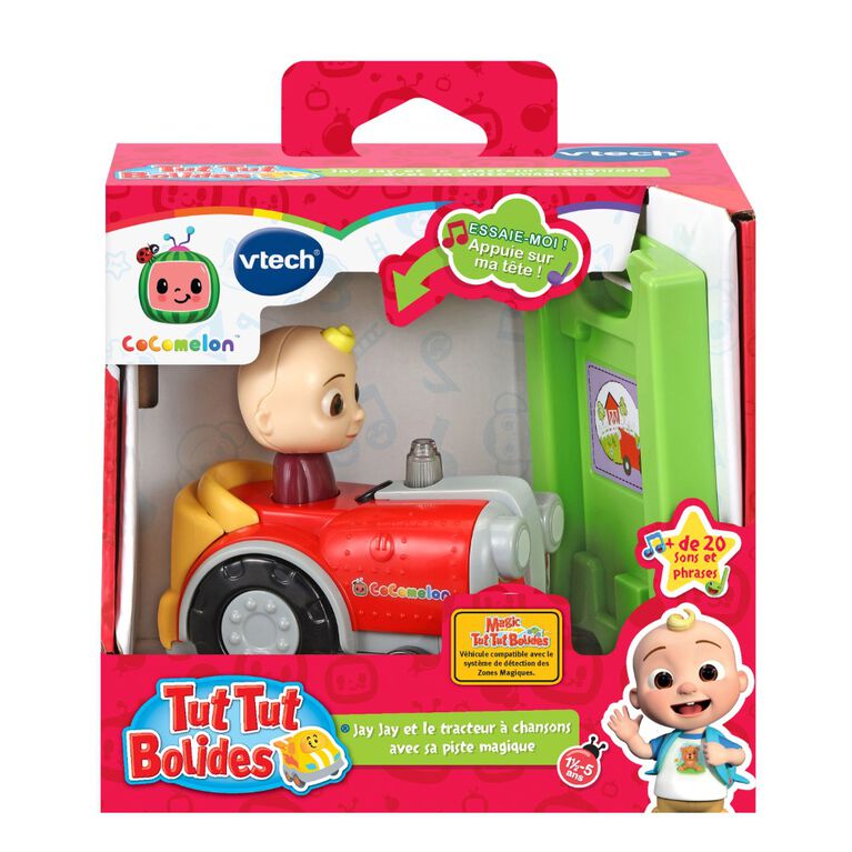 VTech CoCoMelon Tut Tut Bolides JJ's Tractor and Track - French Edition