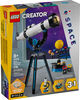 LEGO Creator 3 en 1 Le T&eacute;lescope d'Exploration Spatiale, Se Transforme en Microscope ou en OVNI 31378