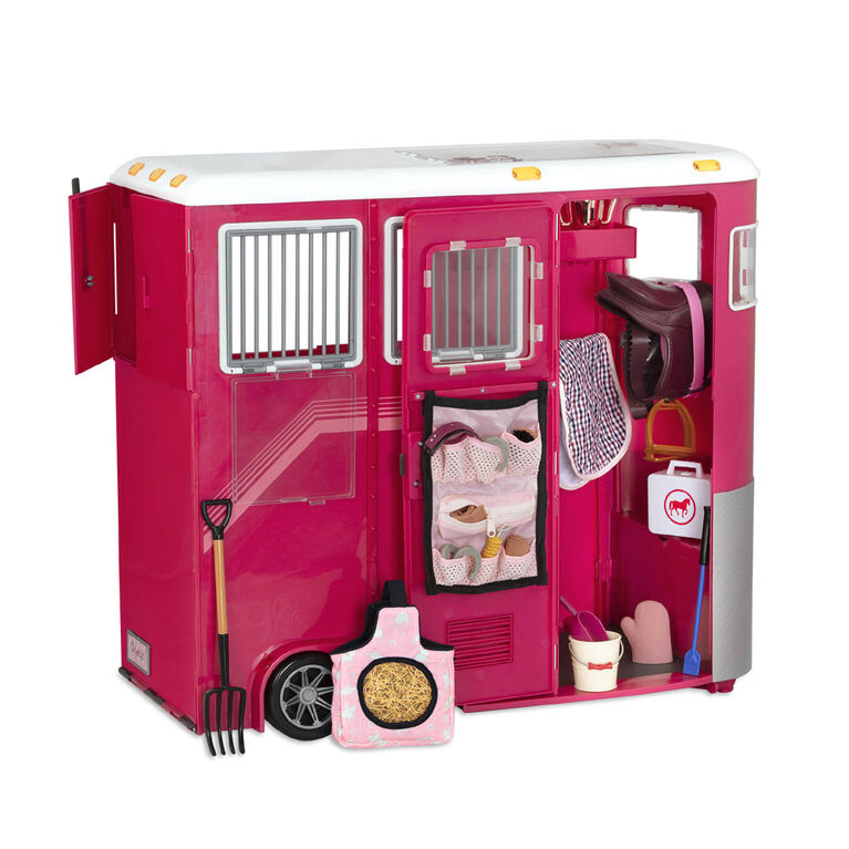 Our Generation, Mane Attraction Horse Trailer for 18-inch Dolls | Toys