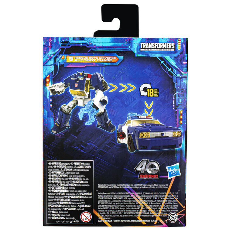 Transformers Legacy United Deluxe Class Rescue Bots Universe Autobot Chase Action Figure