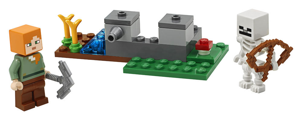 lego minecraft skeleton set
