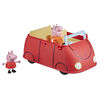 Peppa Pig Peppa's Adventures Voiture rouge familiale, jouet préscolaire avec phrases et effets sonores  - Édition anglaise