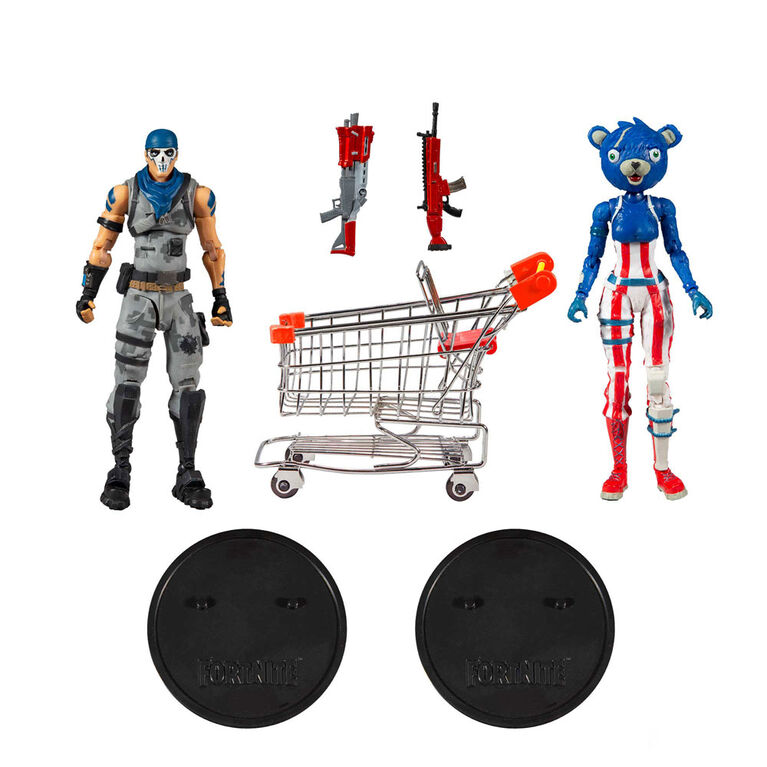 Fortnite Shopping Cart With 7 Inch Premium Action Figures