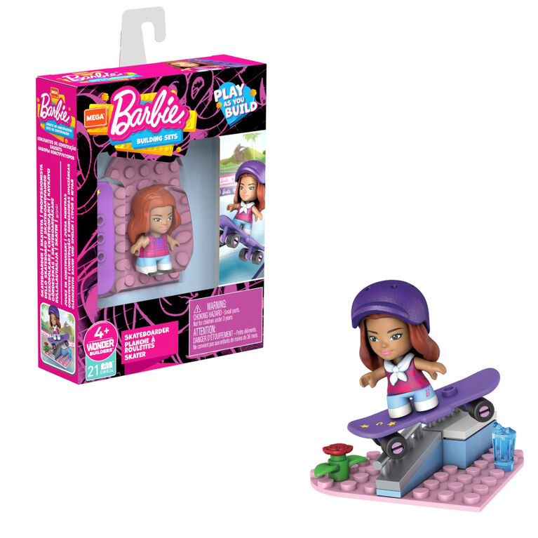 Mega Construx Barbie Skateboarder