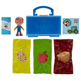 Blippi - Bo&icirc;te &agrave; lunch avec figurines myst&egrave;res de luxe de 7,6 cm - th&egrave;me de fermier