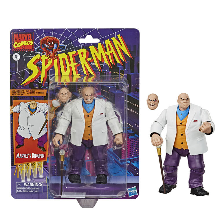 Hasbro Marvel Legends Series 6-inch Collectible Marvel's Kingpin Action Figure Toy Vintage Collection | Toys R Us Canada