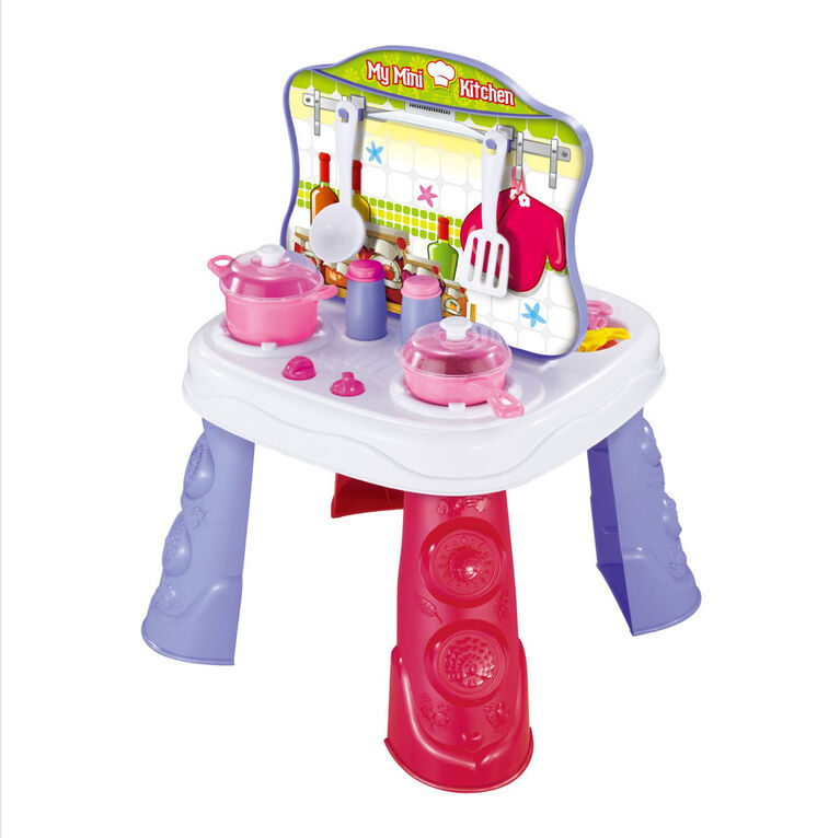 Ensemble 2 en 1 de cuisine et de vanité pour enfant par Toy Chef.