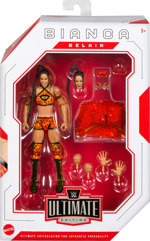 WWE Ultimate Edition Bianca Belair Action Figure & Accessories Set, 6-inch Collectible, 3 Articulation Points