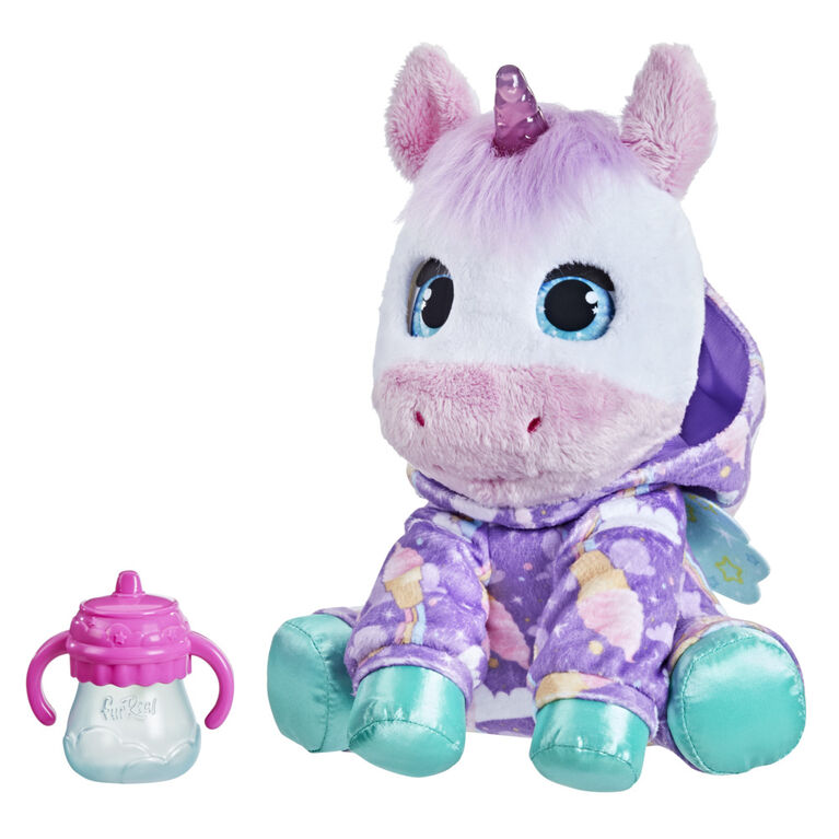 Furreal Sweet Jammiecorn Unicorn Interactive Plush Toy Light Up Toy 30 Sounds And Reactions Toys R Us Canada