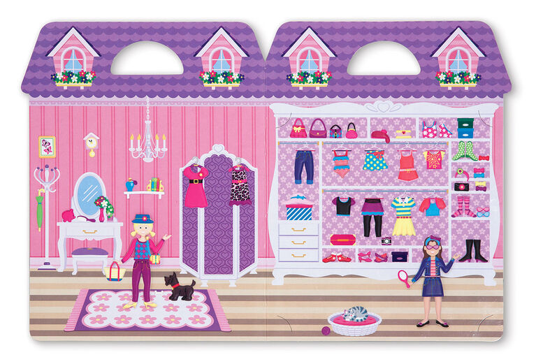 Melissa & Doug Reusable Puffy Stickers - Dress-Up - French Edition