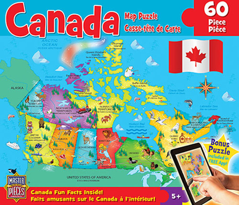 Master Pieces Canada Map Puzzle