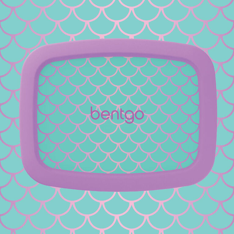 Bentgo Kids Prints - Boîte à lunch pour enfants de style bento à 5 compartiments - Écailles de sirène