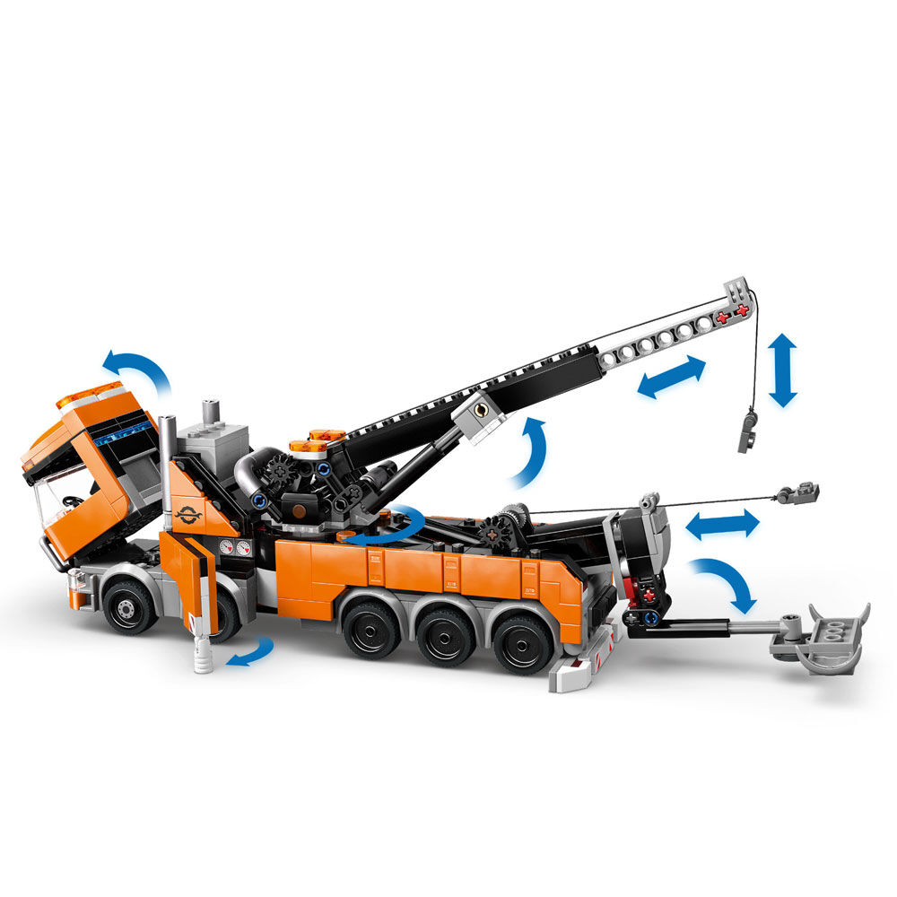 LEGO City Heavy-Duty Recovery Tow Truck with Crane Building Toy for Kids, Ages 8+ - 60467