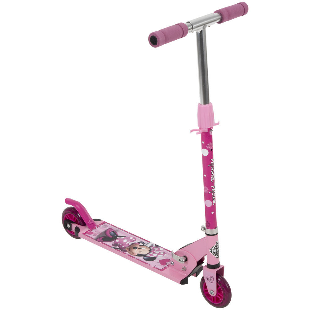 Huffy Disney Minnie Mouse Folding Kick Scooter 2 Wheel