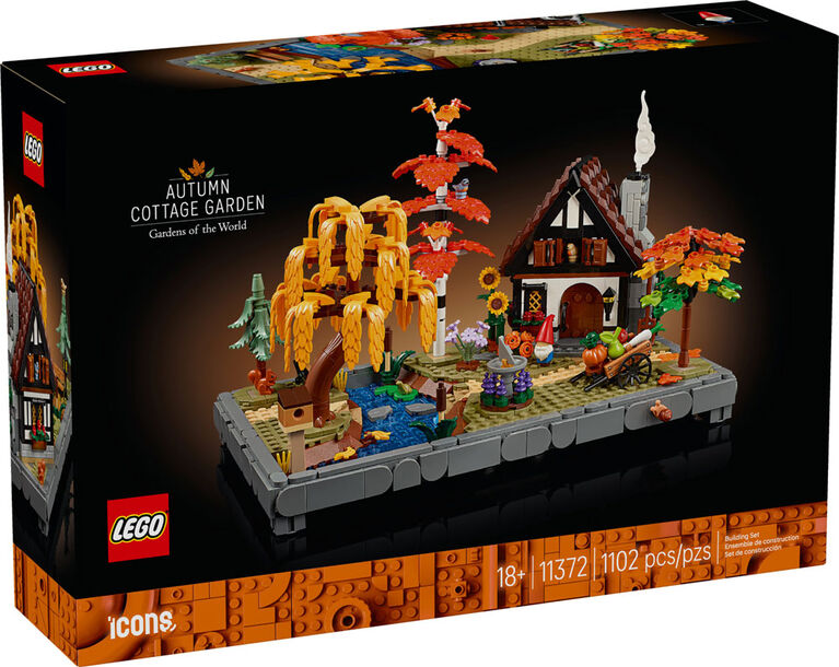LEGO Icons Le Jardin du Chalet d'Automne, Ensemble de Construction, D&eacute;coration Int&eacute;rieure Personnalisable pour Adultes 11372