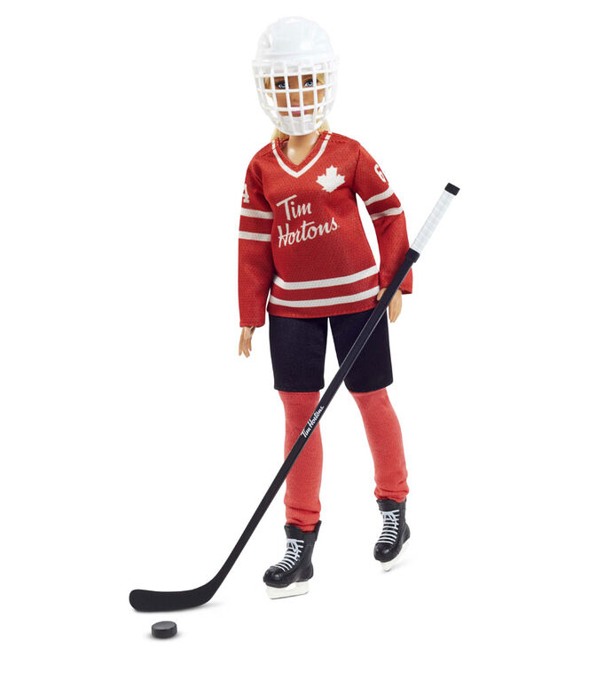 Poupée Barbie Tim Hortons de collection vêtue d'un uniforme de hockey