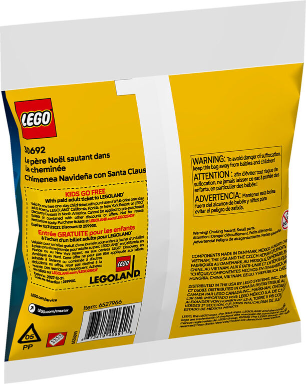 LEGO Creator Le p&egrave;re No&euml;l sautant dans la chemin&eacute;e 30692