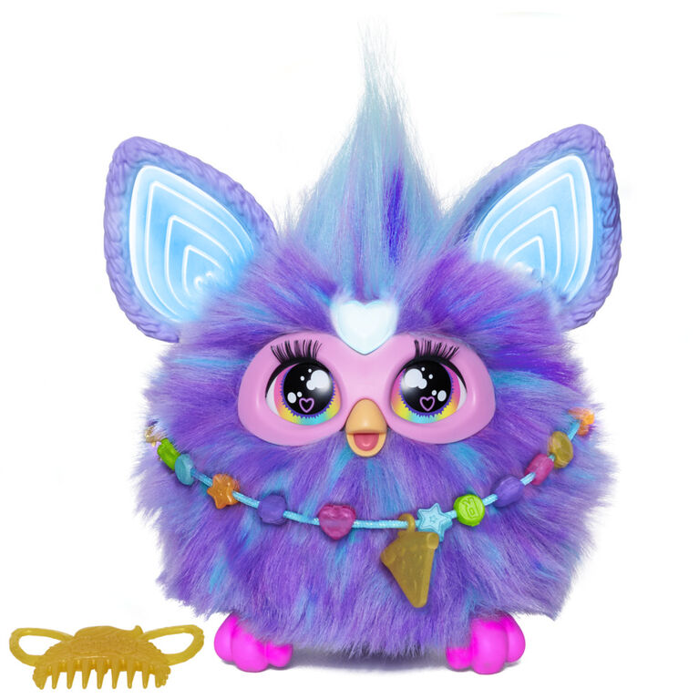 Furby violet peluche interactive - Version française