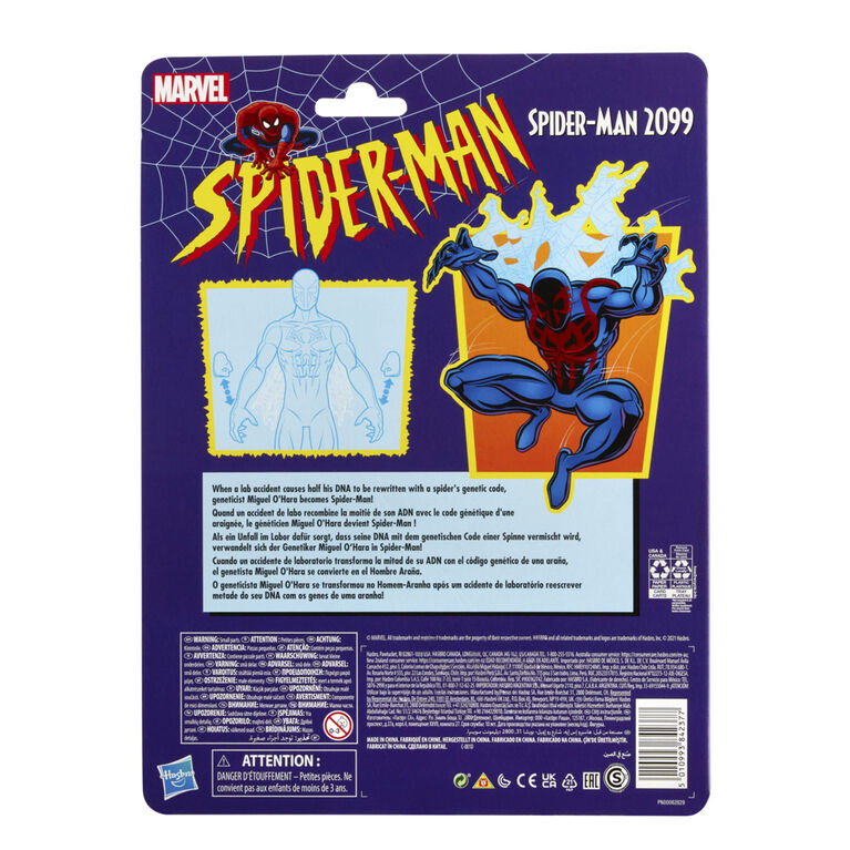 Marvel Legends, figurine Spider-Man 2099 avec design premium et 2 accessoires