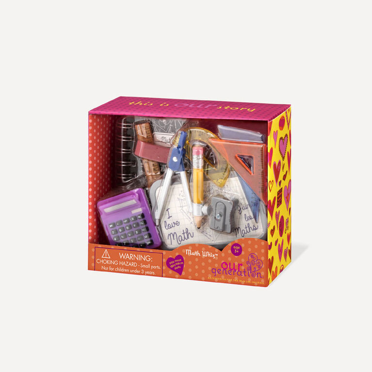 Our Generation, Math Whiz, Math Class Playset for 18-inch Dolls