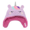 FlapJackKids - Baby, Toddler, Kids, Girls Reversible Sherpa Fleece Hat - Double Layered - Unicorn/Narwhal - Large 4-6 years