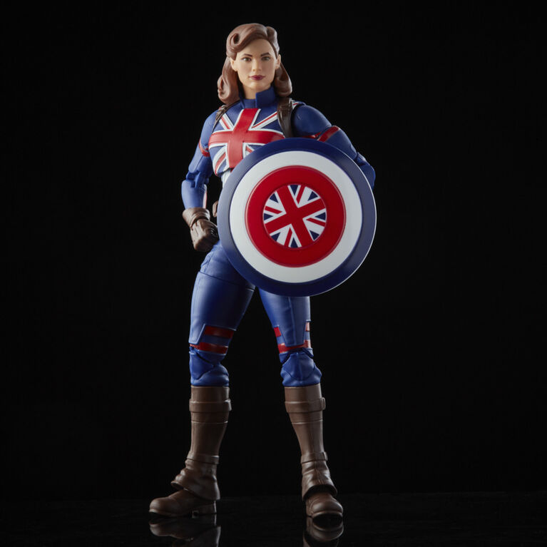 Marvel Legends Series Action Figure Toy Marvel's Captain Carter and 2 Build-a-Figure Parts