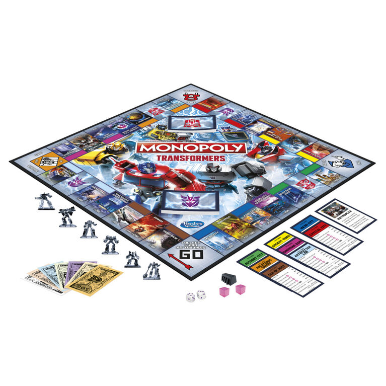 Monopoly : édition Transformers, jeu de plateau - Édition anglaise