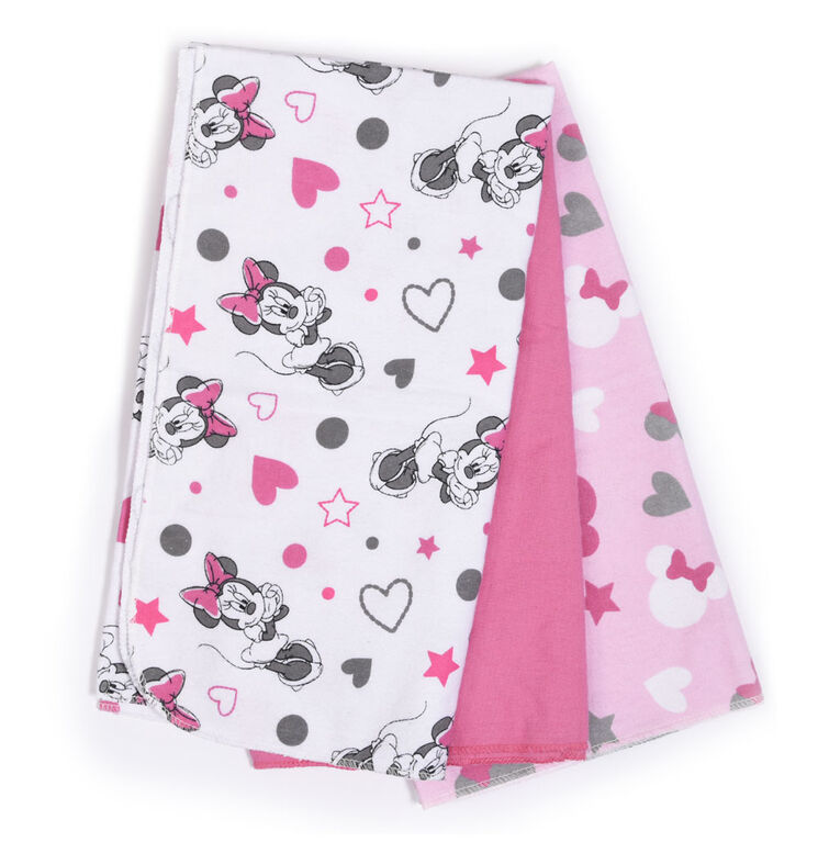 Disney Baby 3 Pack Receiving Blankets Minnie Mouse Toys R Us Canada