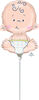 Anagram Sitting Baby Mini Shape Air-Filled Balloon