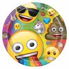 Rainbow Emoji  9" Plates, 8 pieces